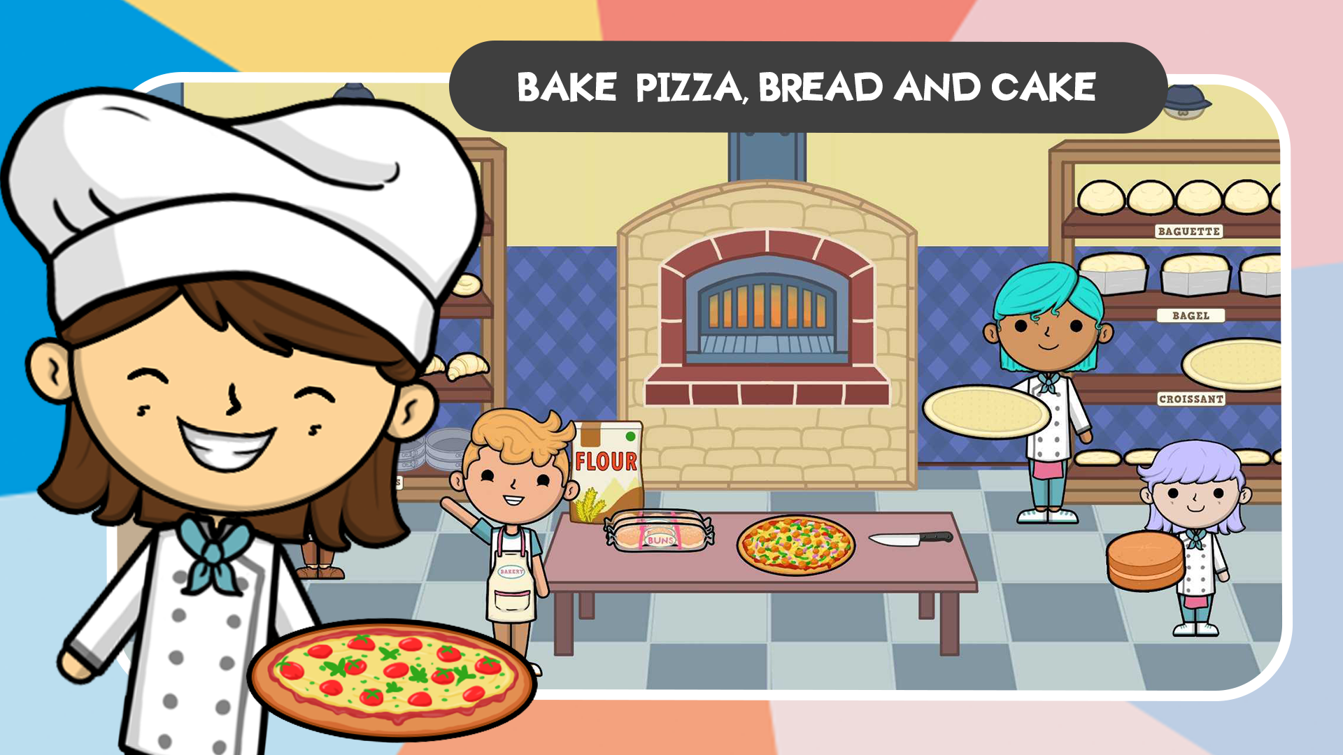 اسکرین شات 1 بازی Lila's World: Restaurant Play