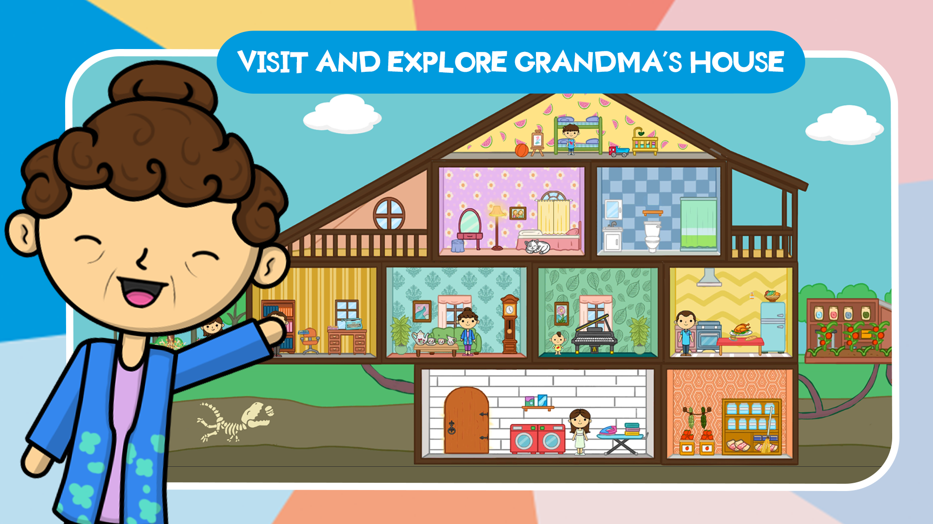 اسکرین شات 3 بازی Lila's World: Grandma's House