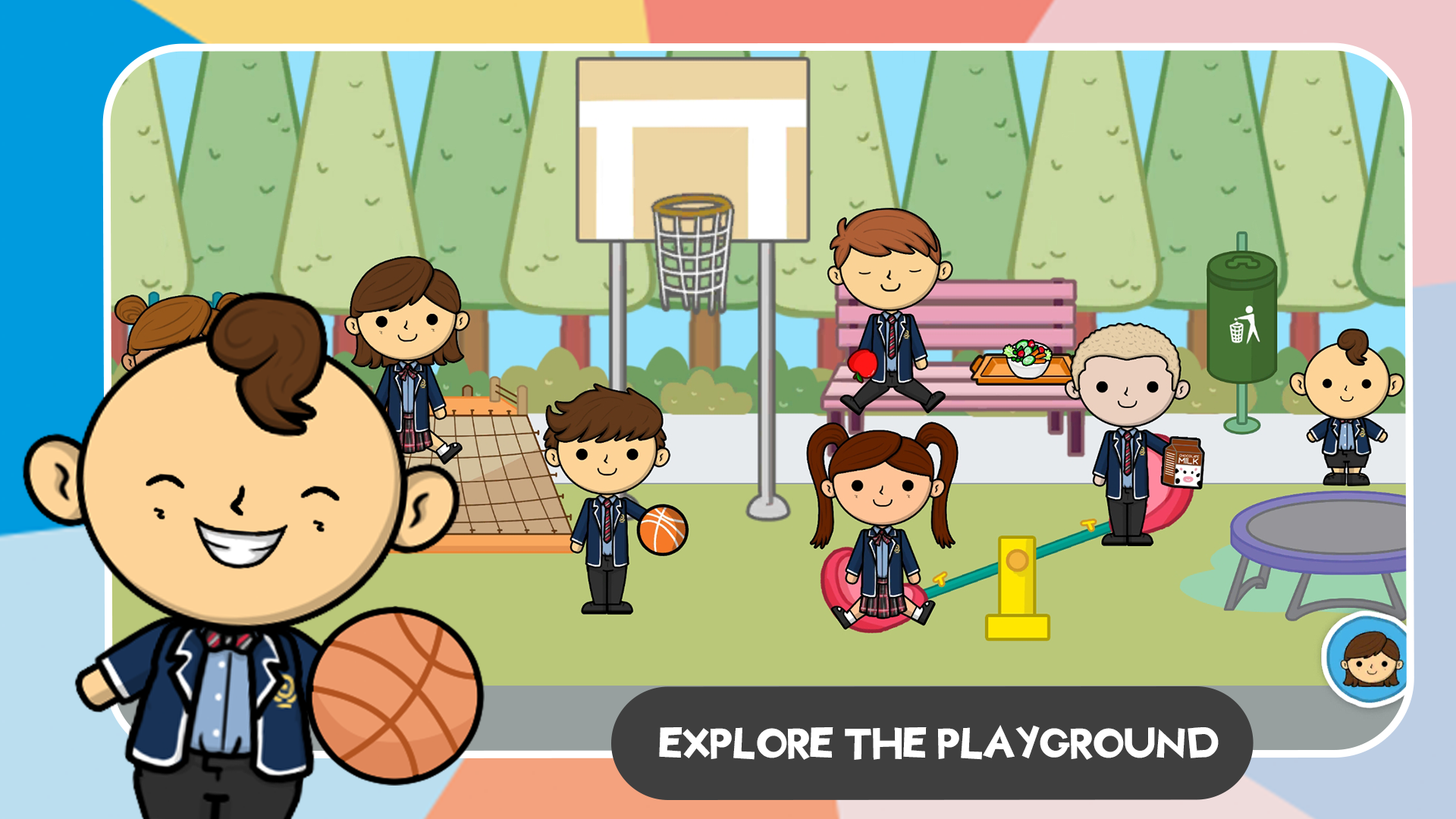 اسکرین شات 7 بازی Lila's World: My School Games