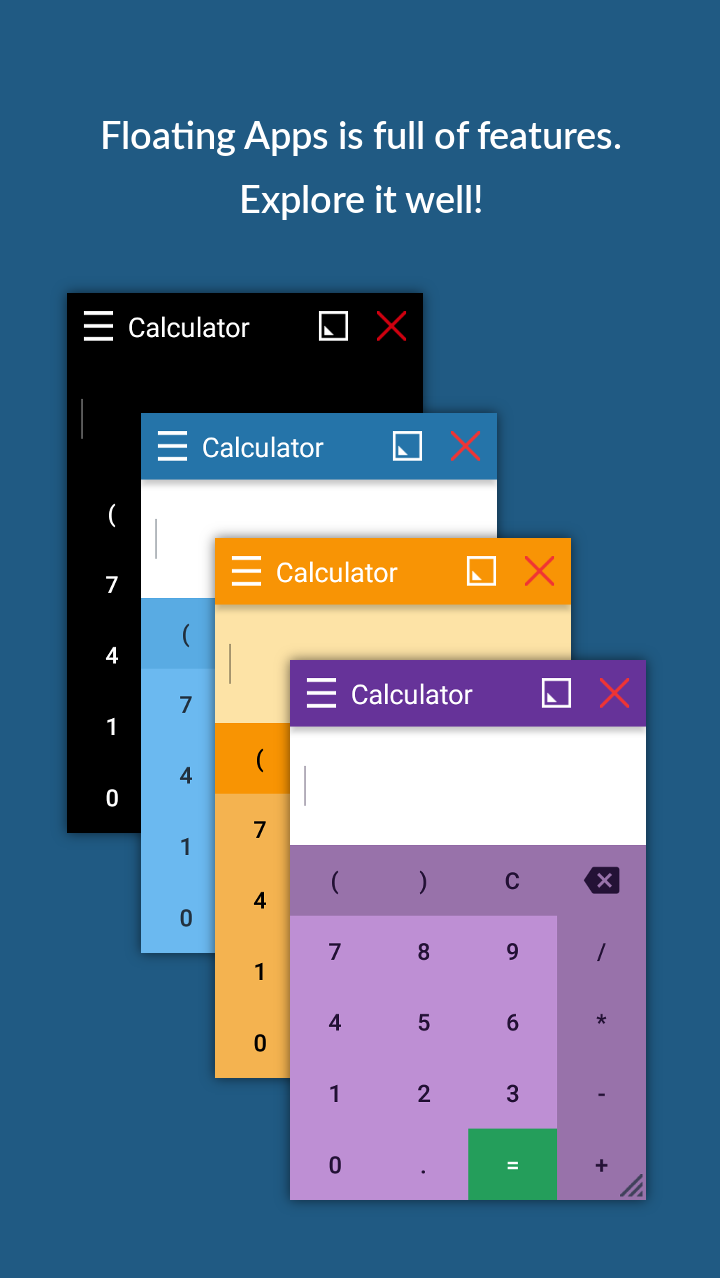 اسکرین شات 4 برنامه Floating Apps (multitasking)