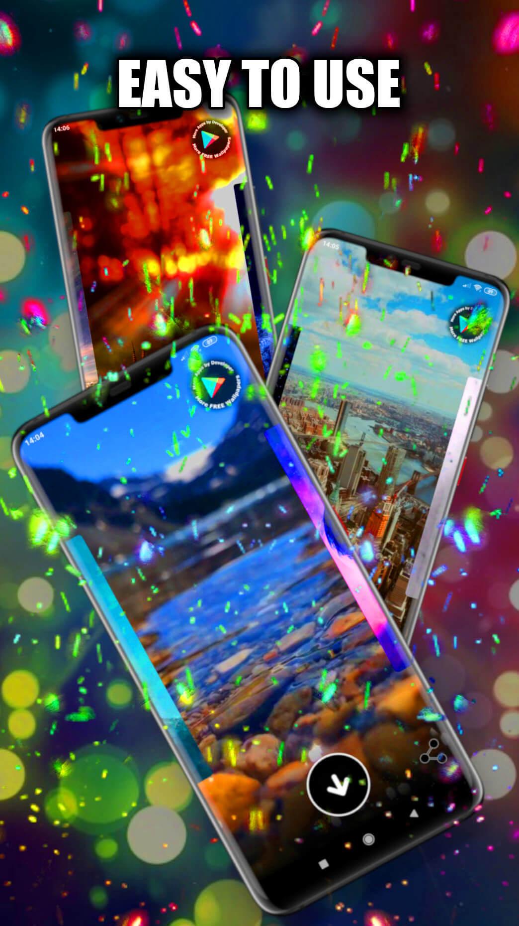 اسکرین شات 2 برنامه Magical Edge Wallpaper Live HD