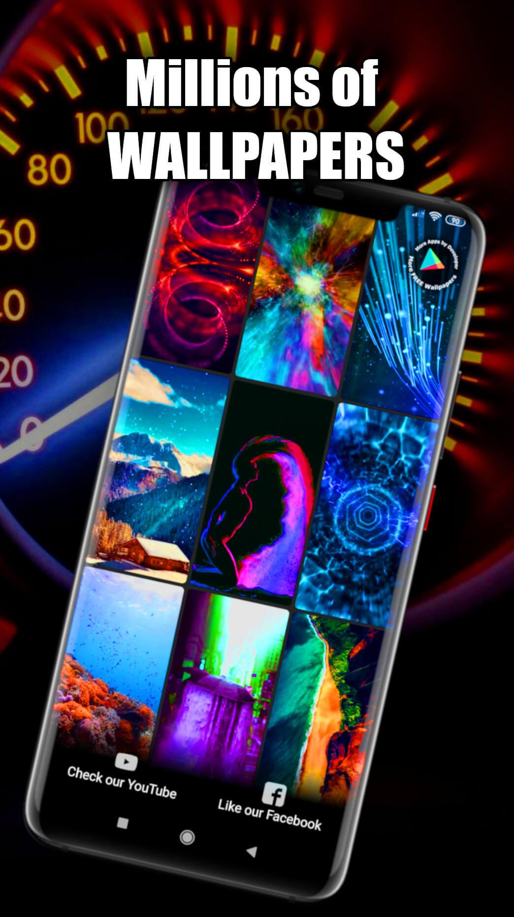 اسکرین شات 3 برنامه Speedometer Wallpaper Live HD