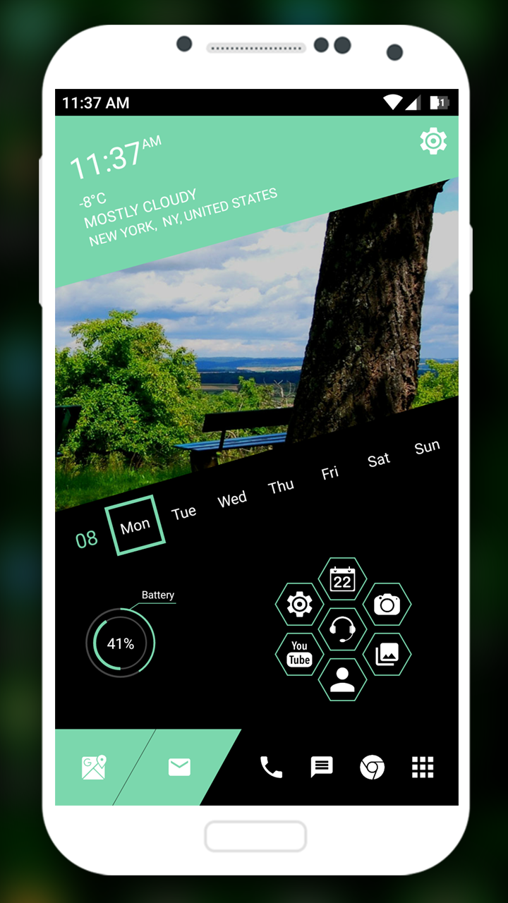اسکرین شات 7 برنامه Elegant Launcher - AppLock
