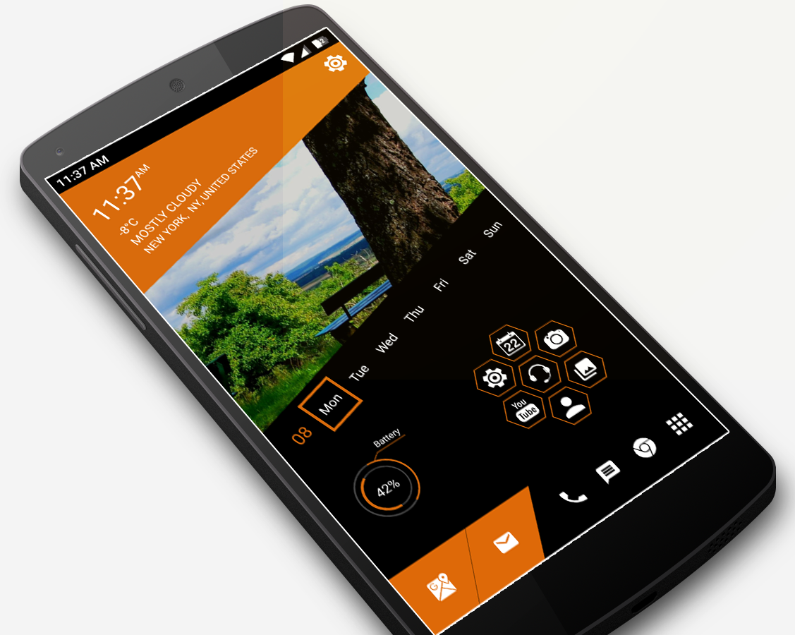 اسکرین شات 4 برنامه Elegant Launcher - AppLock