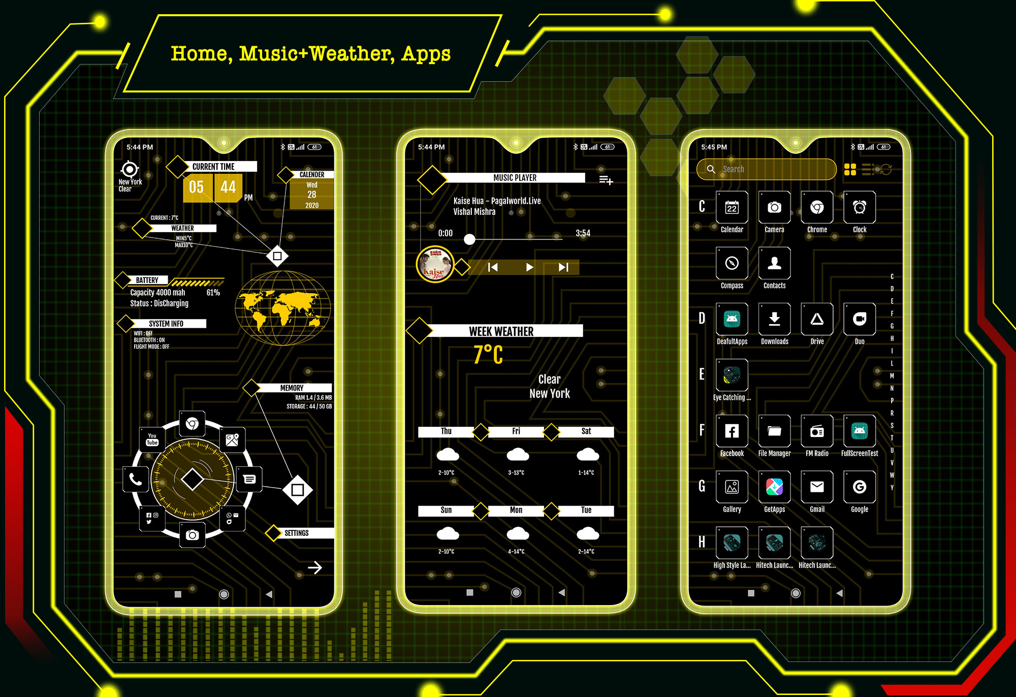 اسکرین شات 3 برنامه Modern Launcher 2023 - AppLock