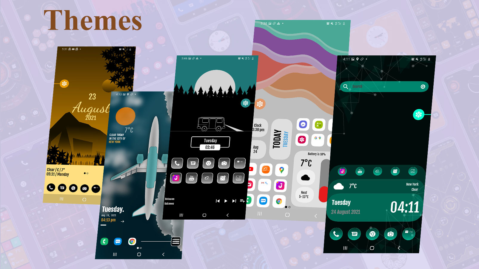 اسکرین شات 3 برنامه Modern Theme Launcher 2023