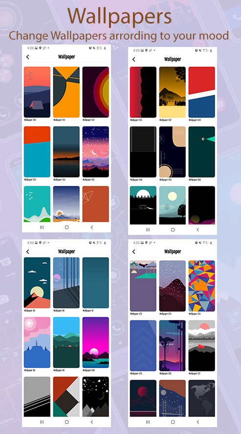 اسکرین شات 5 برنامه Modern Theme Launcher 2023