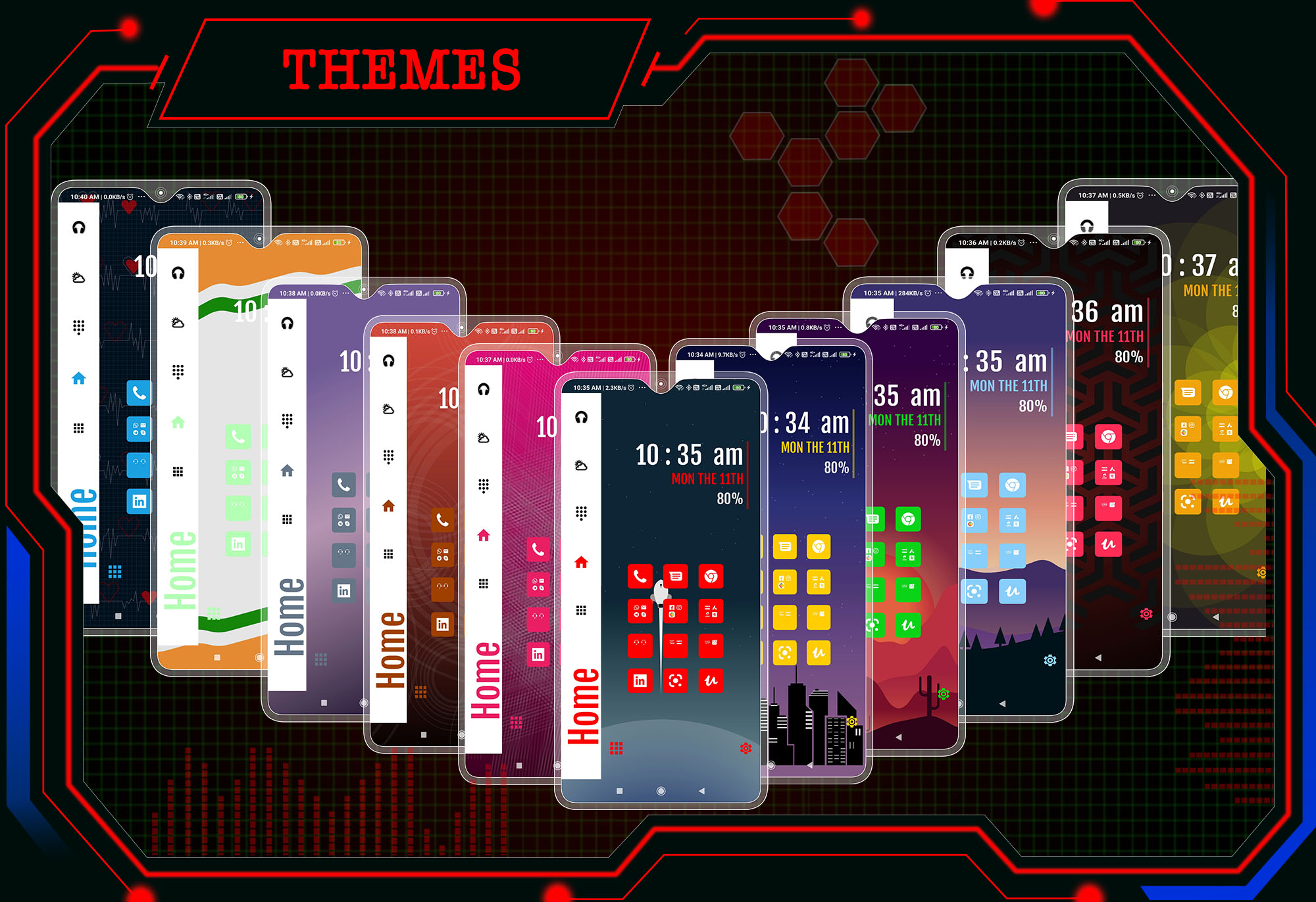 اسکرین شات 4 برنامه Strip Launcher - App lock