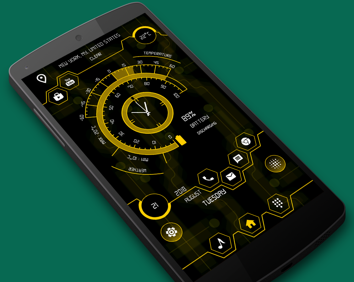 اسکرین شات 7 برنامه Strip hi-tech launcher 3
