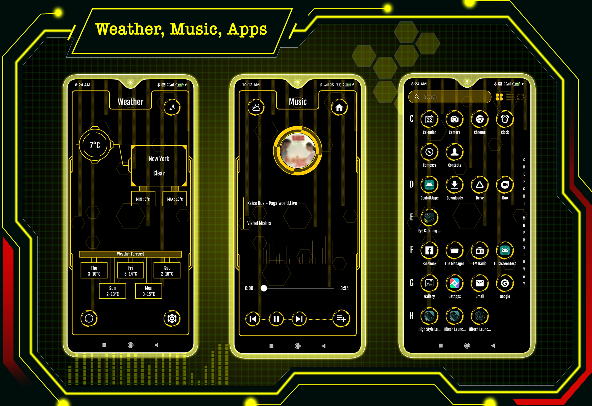اسکرین شات 3 برنامه Visionary Launcher