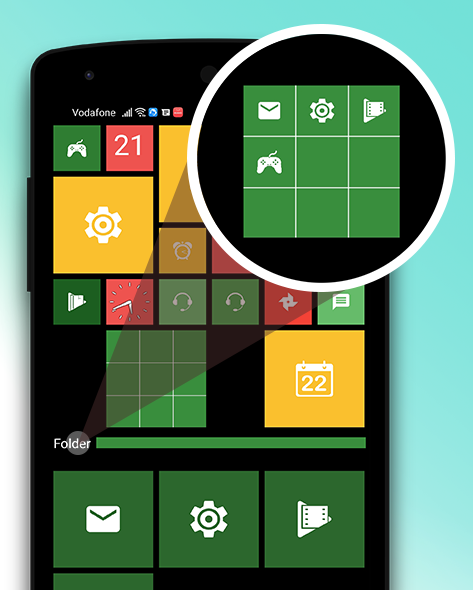 اسکرین شات 4 برنامه Win Launcher -metro look style