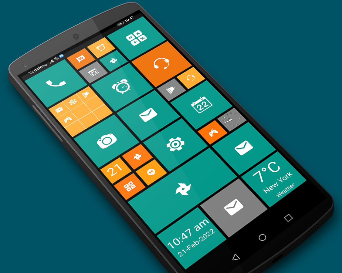 اسکرین شات 1 برنامه Win Launcher -metro look style