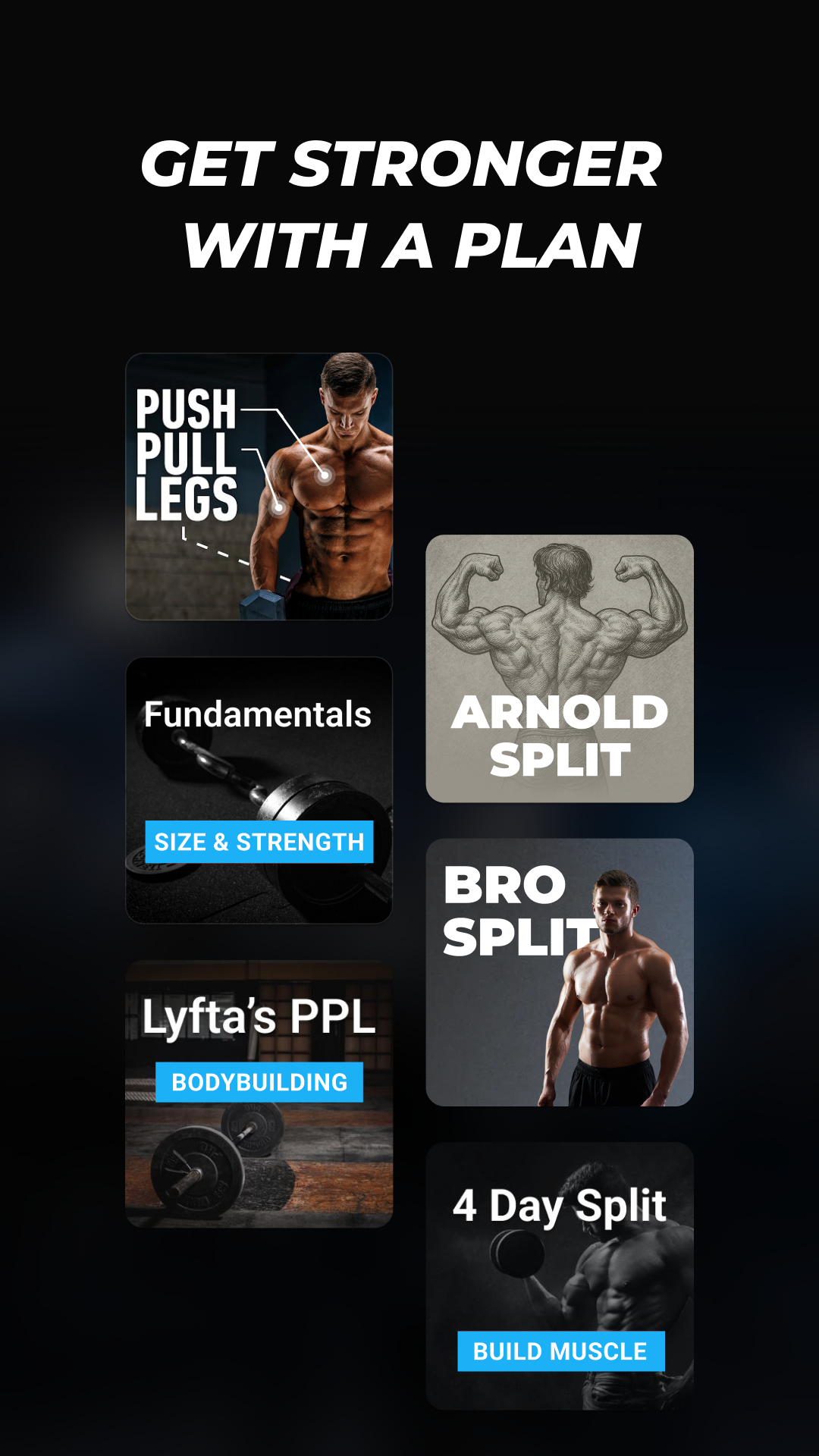 اسکرین شات 3 برنامه Lyfta: Gym Log Workout Tracker