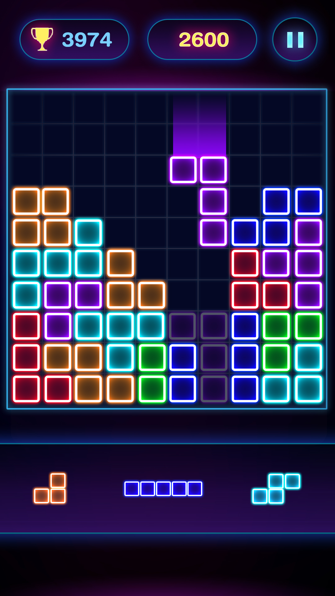 اسکرین شات 5 بازی Glow Block Puzzle