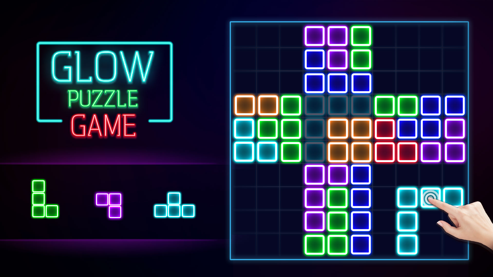 اسکرین شات 2 بازی Glow Block Puzzle