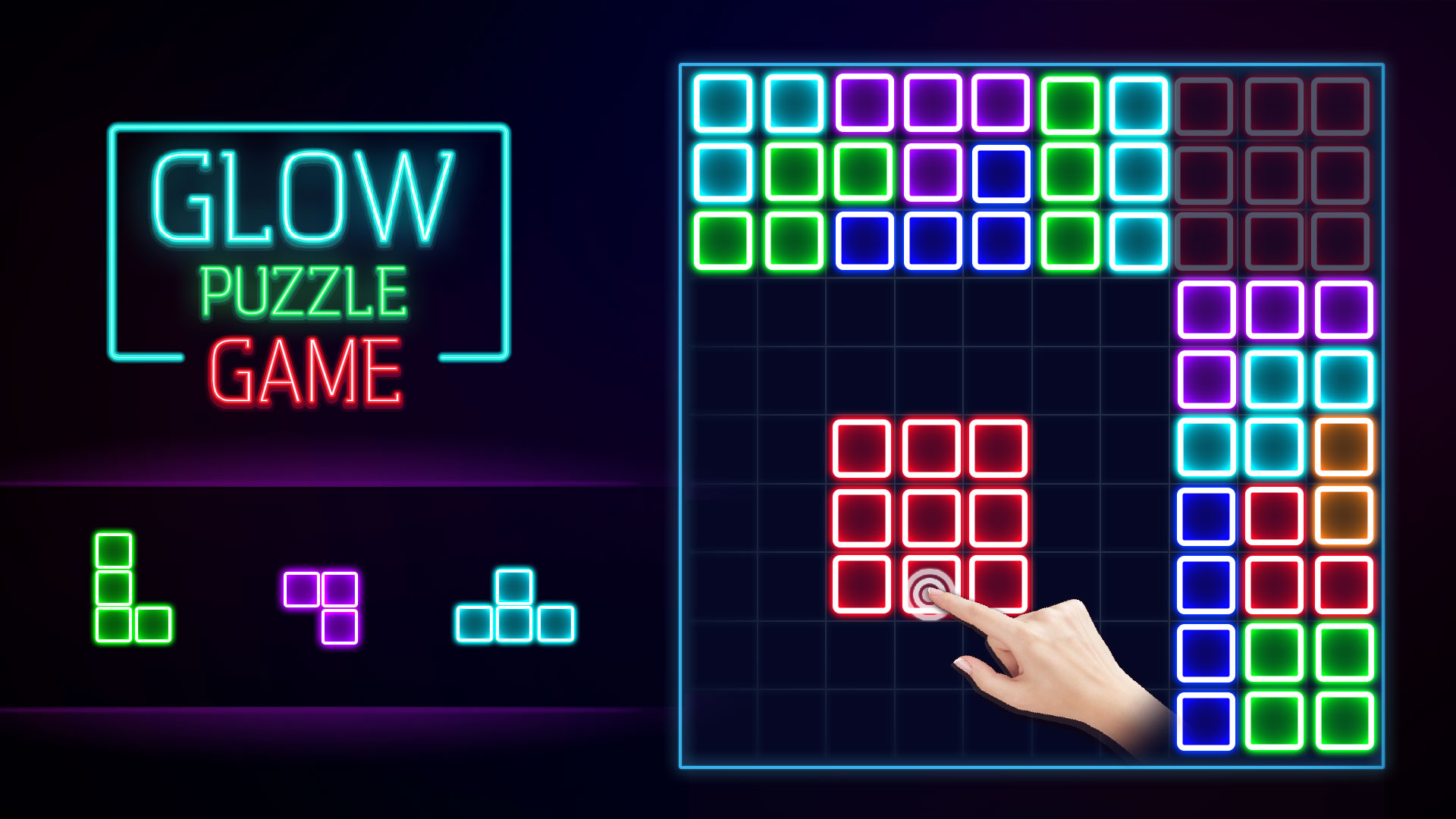 اسکرین شات 1 بازی Glow Block Puzzle