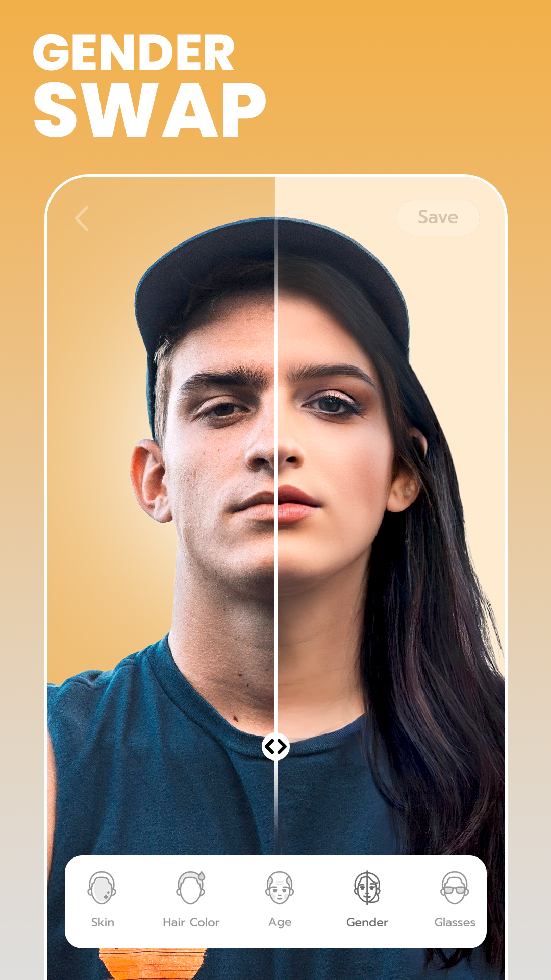 اسکرین شات 5 برنامه FaceLab: Future Face Aging App