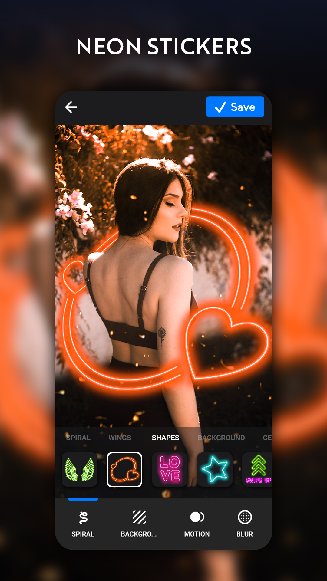 اسکرین شات 7 برنامه Instasquare Photo Editor: Neon