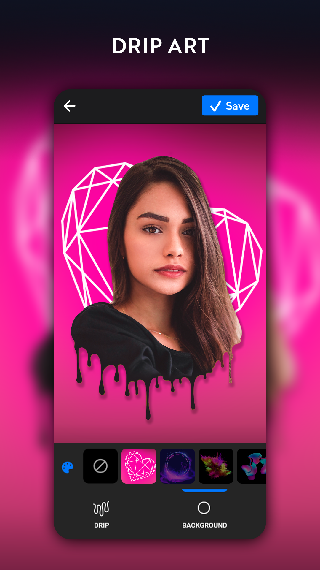 اسکرین شات 2 برنامه Instasquare Photo Editor: Neon
