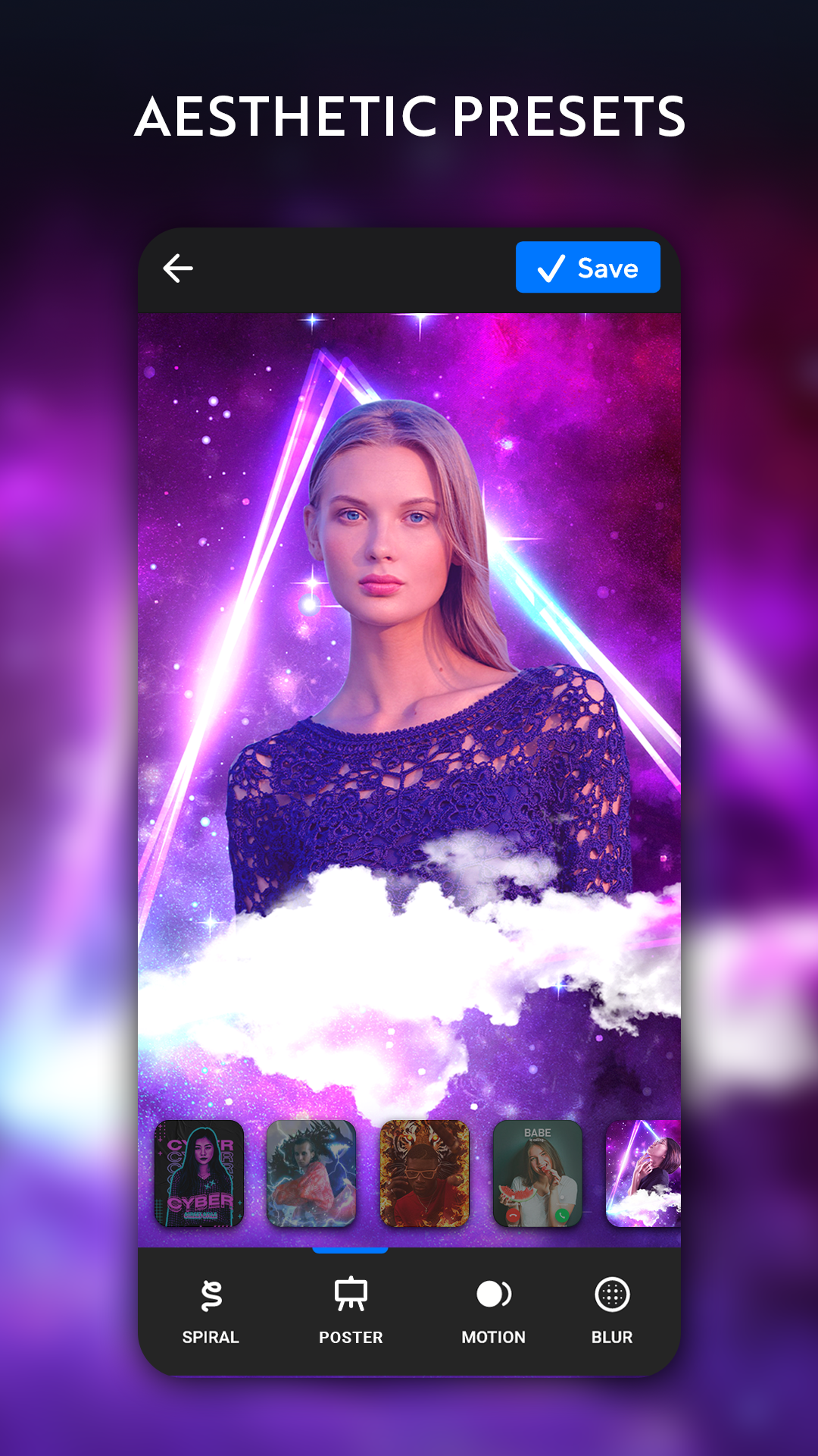 اسکرین شات 6 برنامه Instasquare Photo Editor: Neon