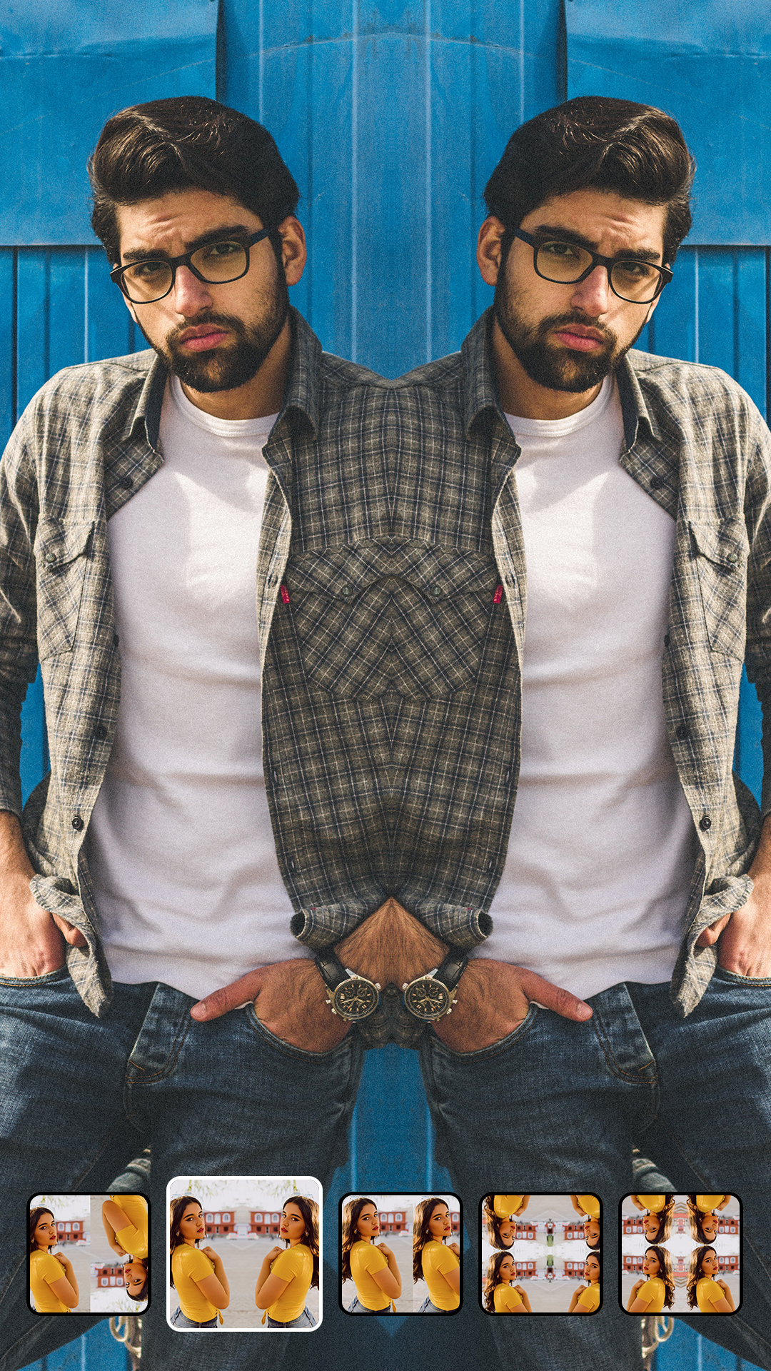 اسکرین شات 3 برنامه Photo Mirror Collage & Frame
