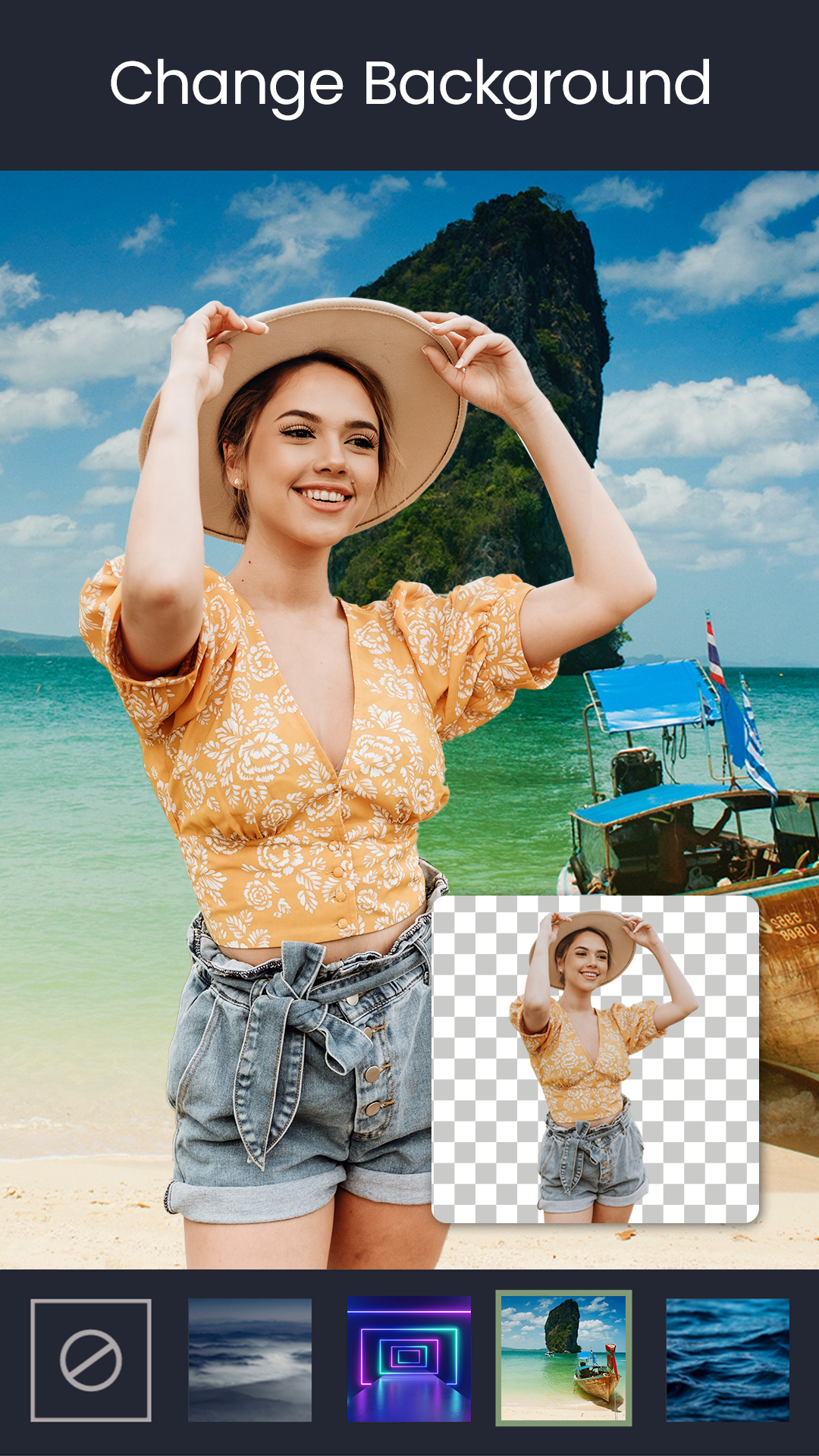 اسکرین شات 4 برنامه Photo Background Changer: Edit