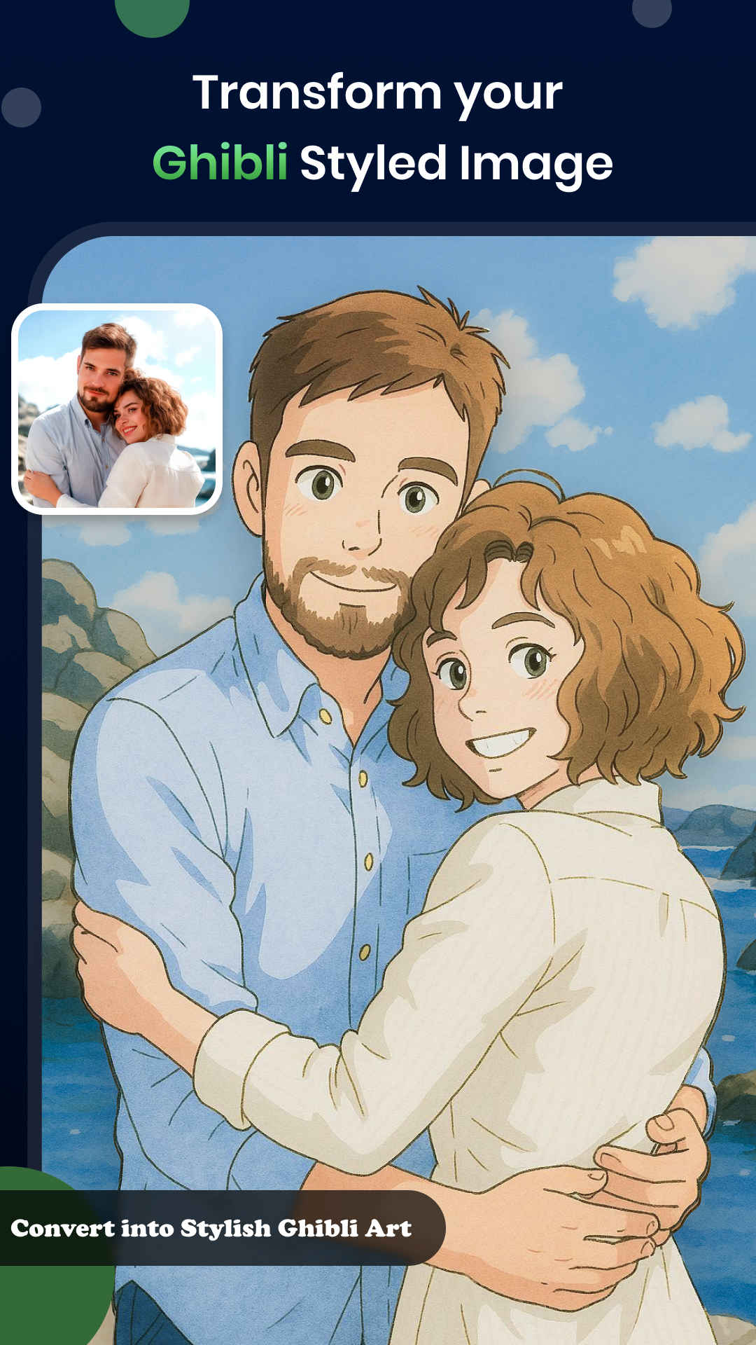 اسکرین شات 1 برنامه AI Image: Generate Ghibli Art