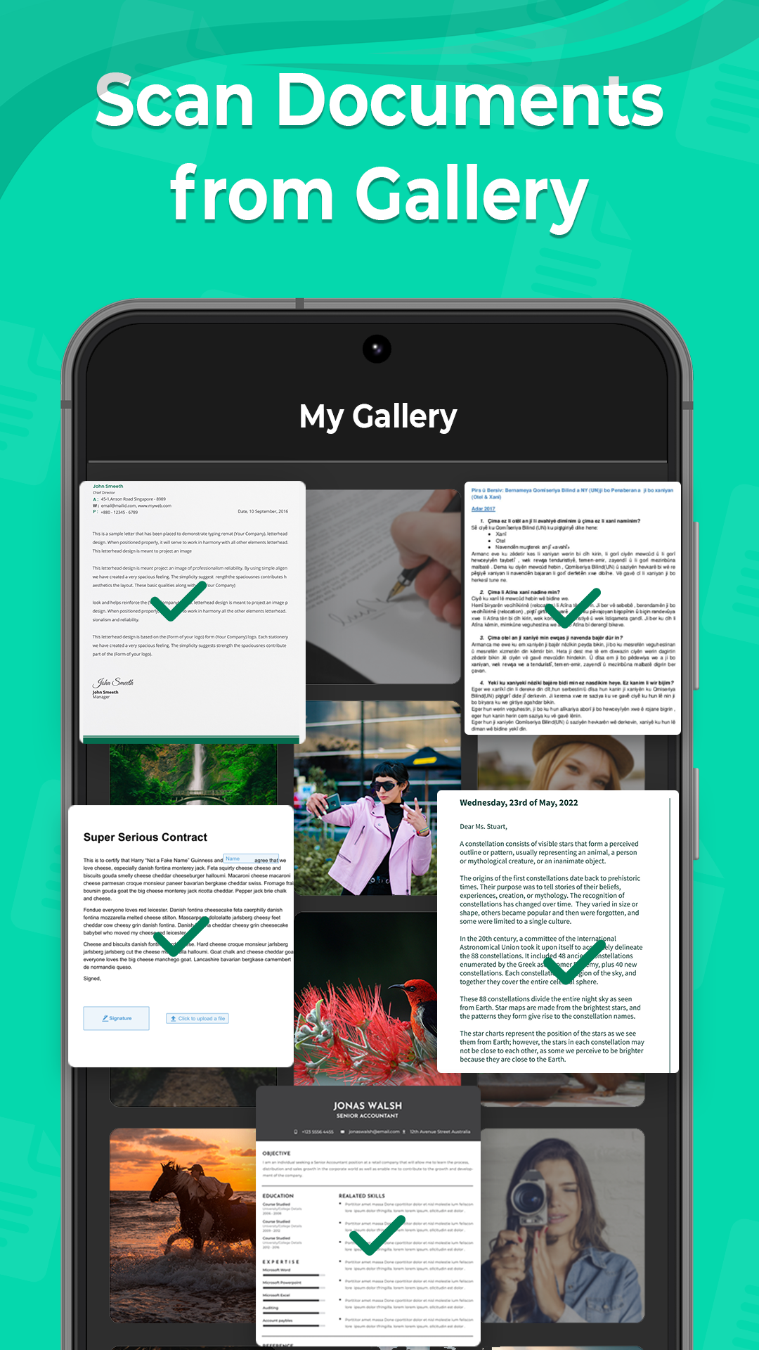 اسکرین شات 3 برنامه Camcard Document & PDF Scanner