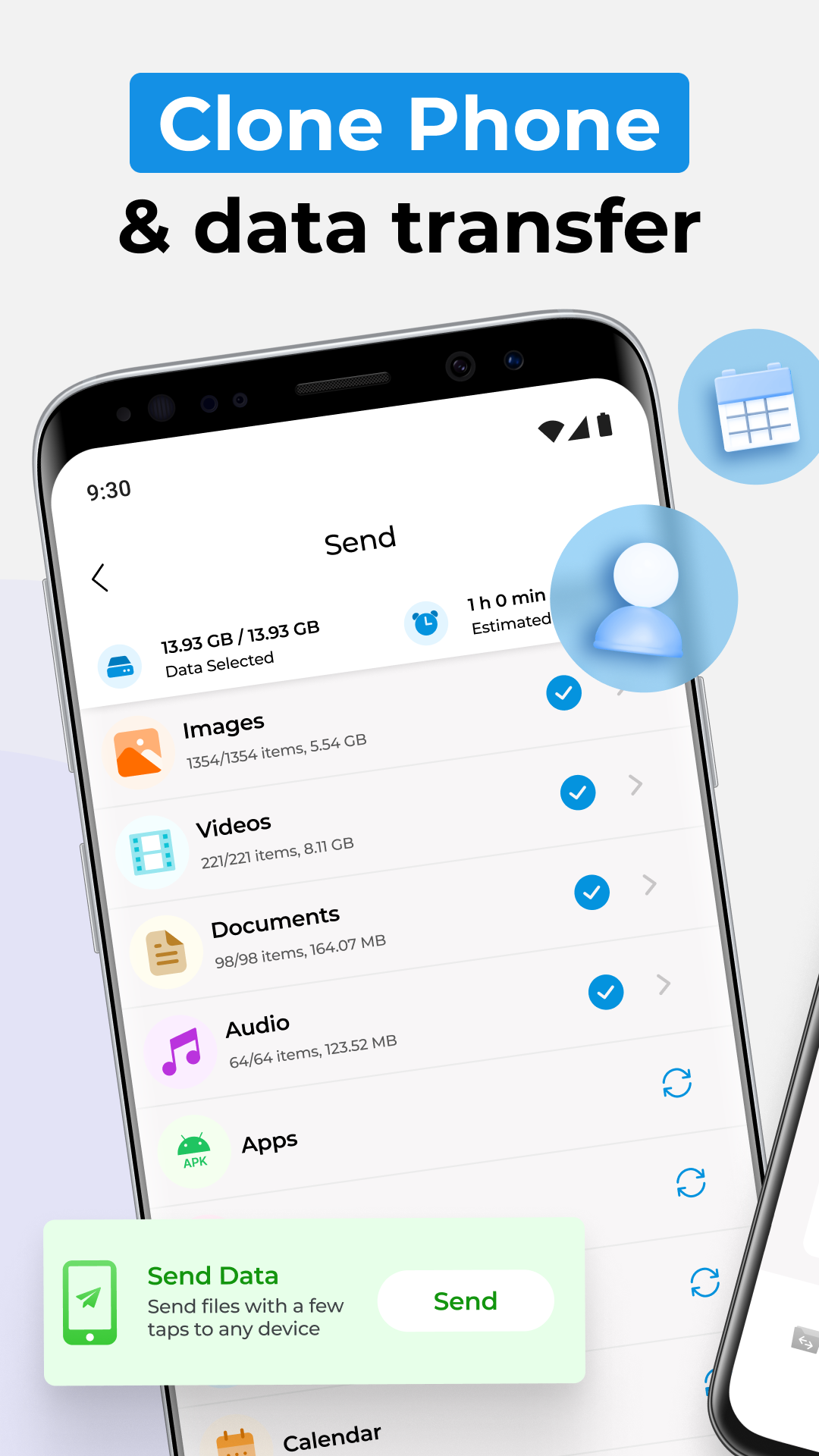 اسکرین شات 1 برنامه Clone Phone - Phone Switch