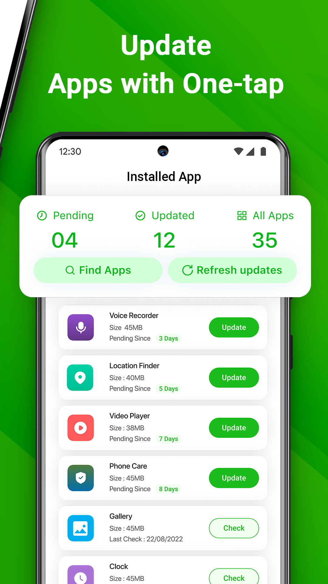 اسکرین شات 3 برنامه Update Phone Software & Apps