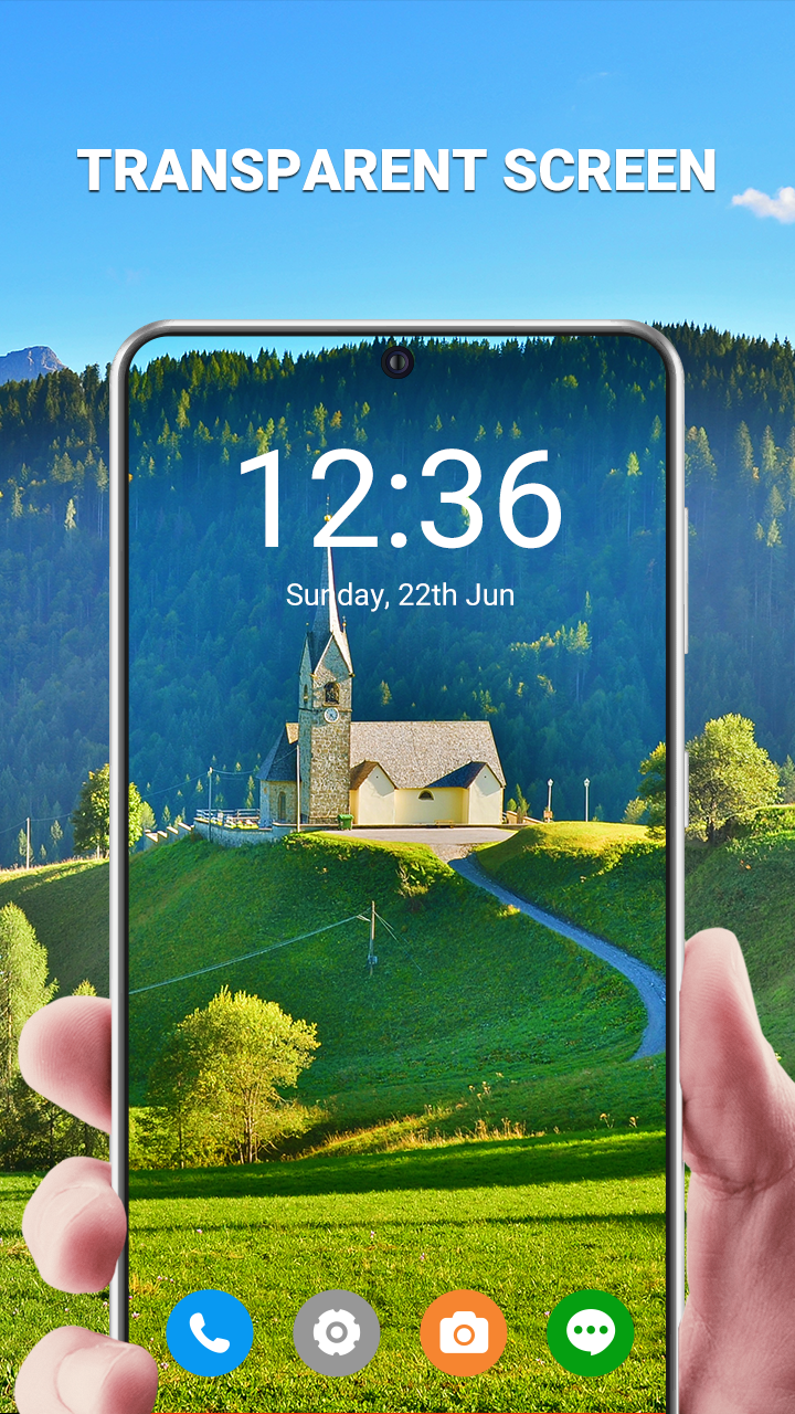 اسکرین شات 1 برنامه Transparent Screen Simulator