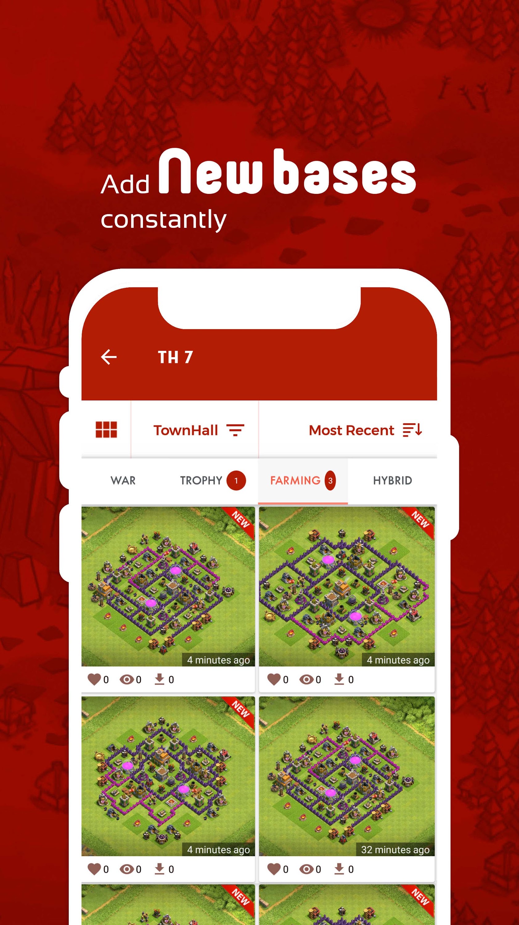 اسکرین شات 4 برنامه Maps of Clash of Clans 2025