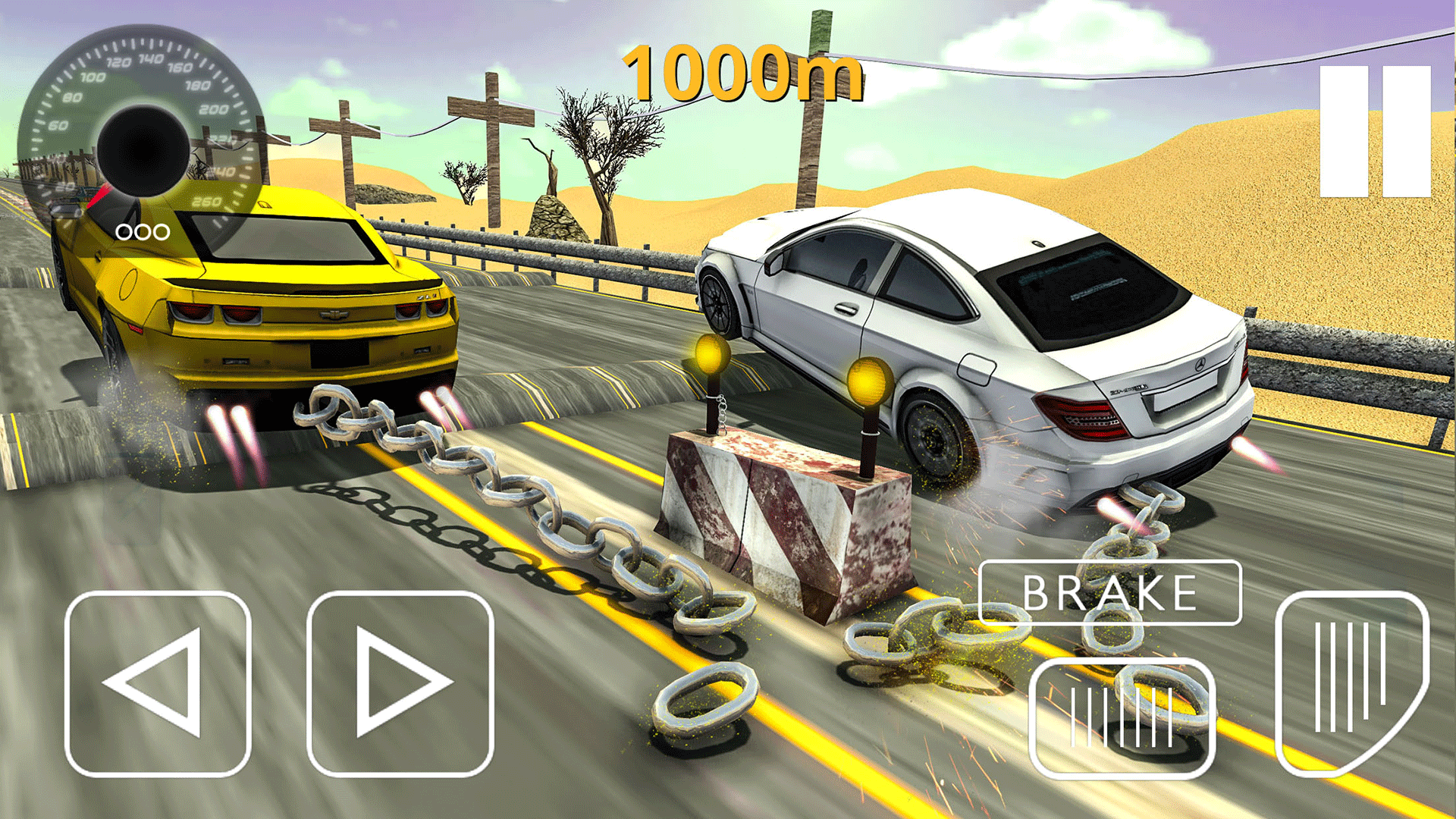 اسکرین شات 1 بازی Chained Cars Impossible Stunts