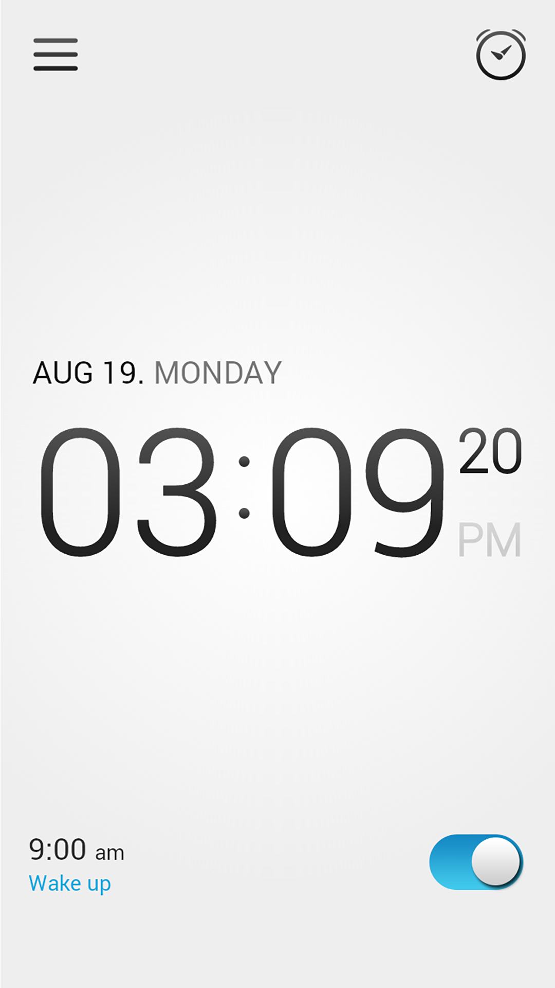 اسکرین شات 1 برنامه Alarm Clock