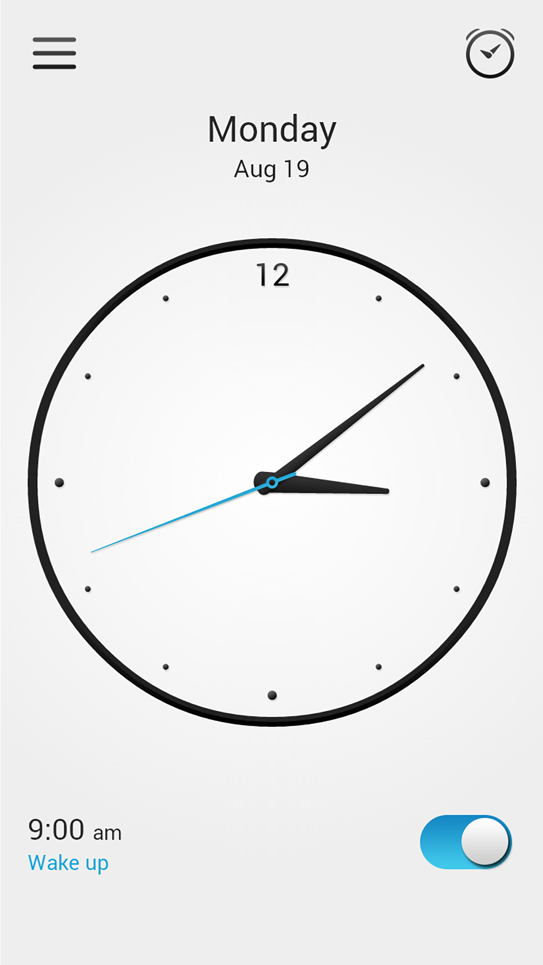اسکرین شات 2 برنامه Alarm Clock