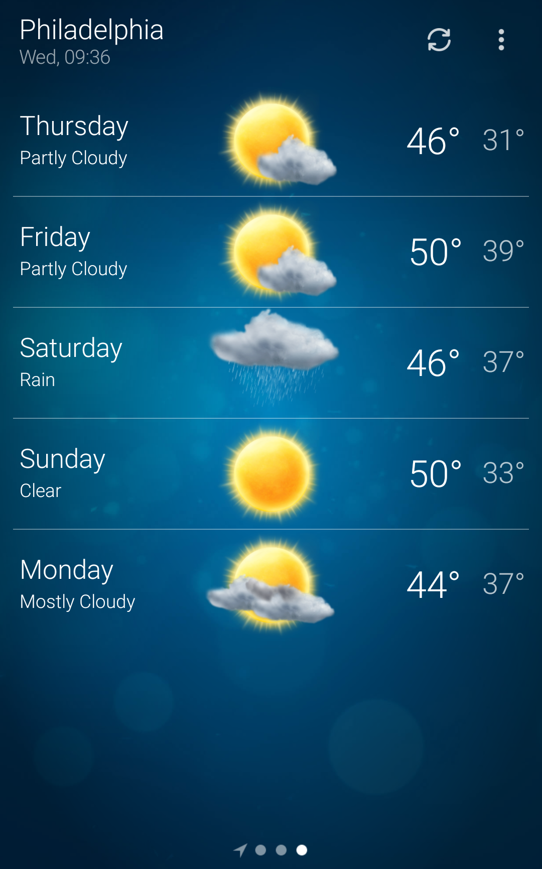 اسکرین شات 3 برنامه Weather