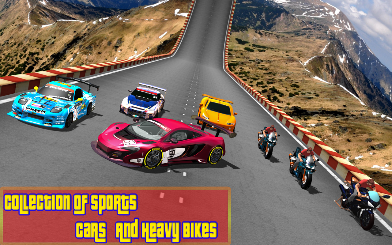 اسکرین شات 1 بازی Car vs. Heavy Bike Racing