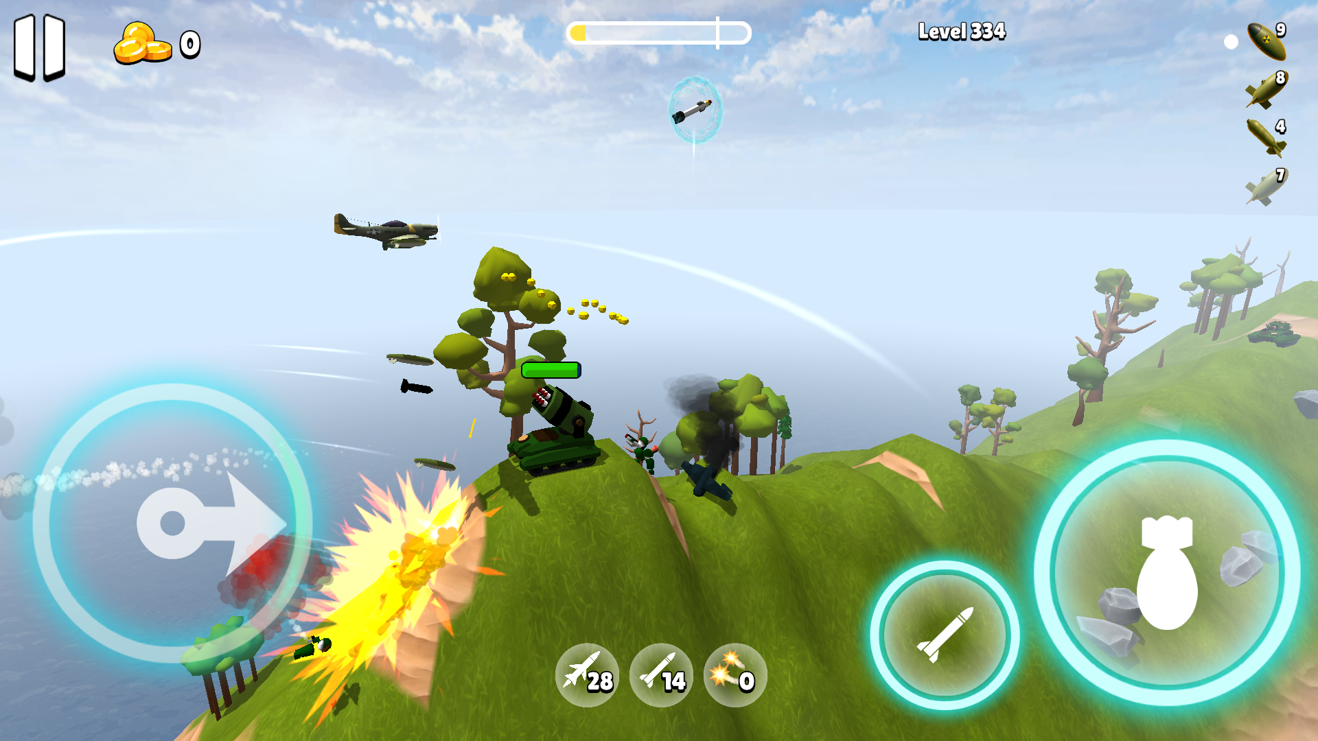 اسکرین شات 1 بازی Bomber Ace: WW2 war plane game