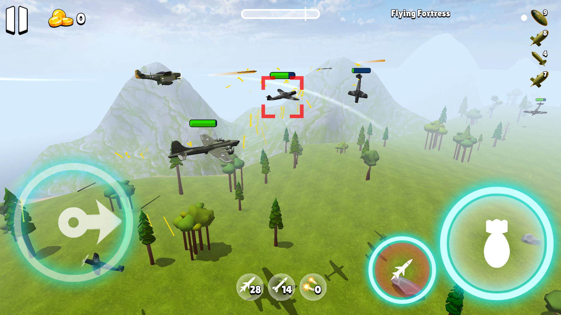 اسکرین شات 5 بازی Bomber Ace: WW2 war plane game