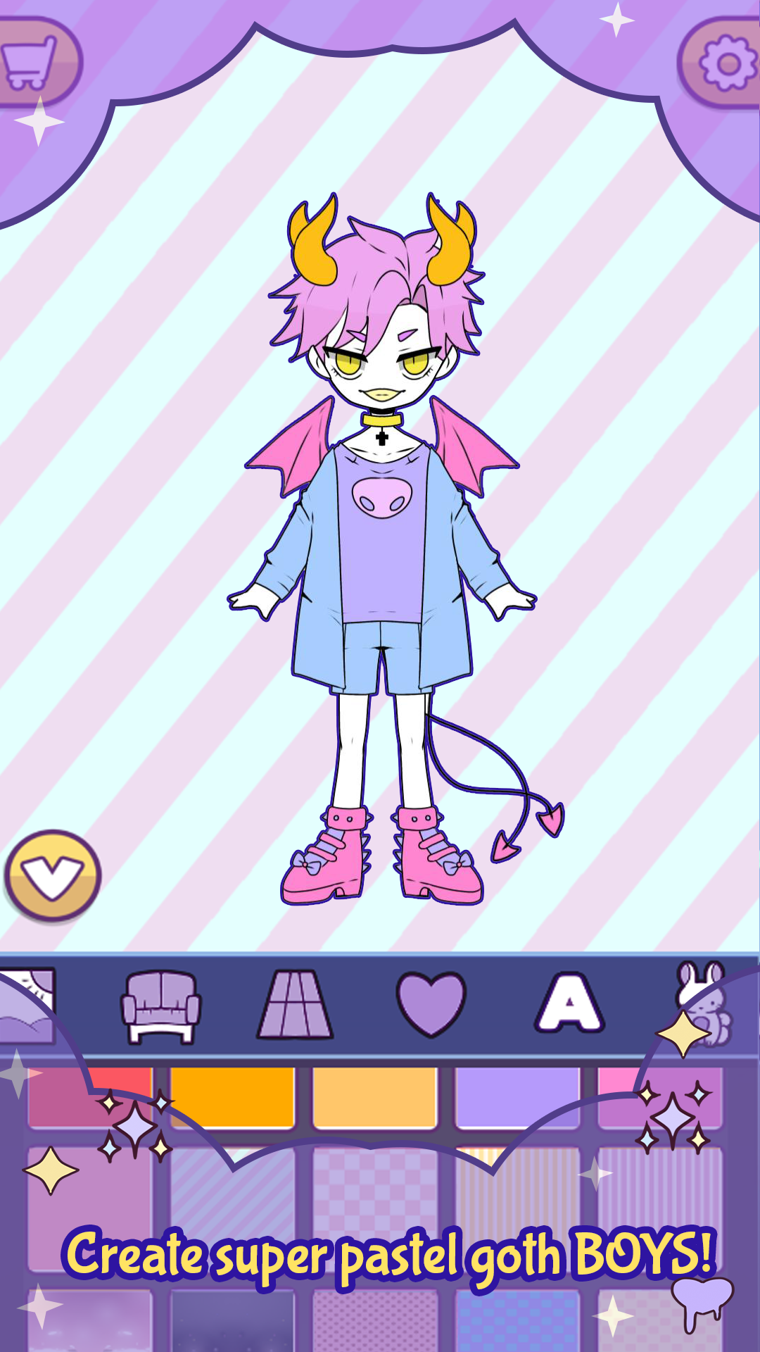 اسکرین شات 2 بازی BatDoll monster boy maker game