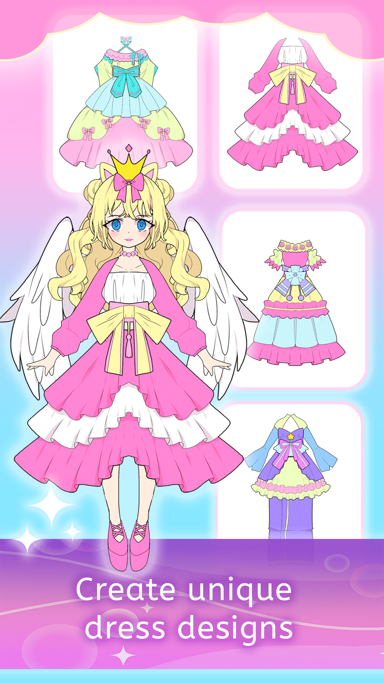 اسکرین شات 4 بازی Princess Girl Dress up doll