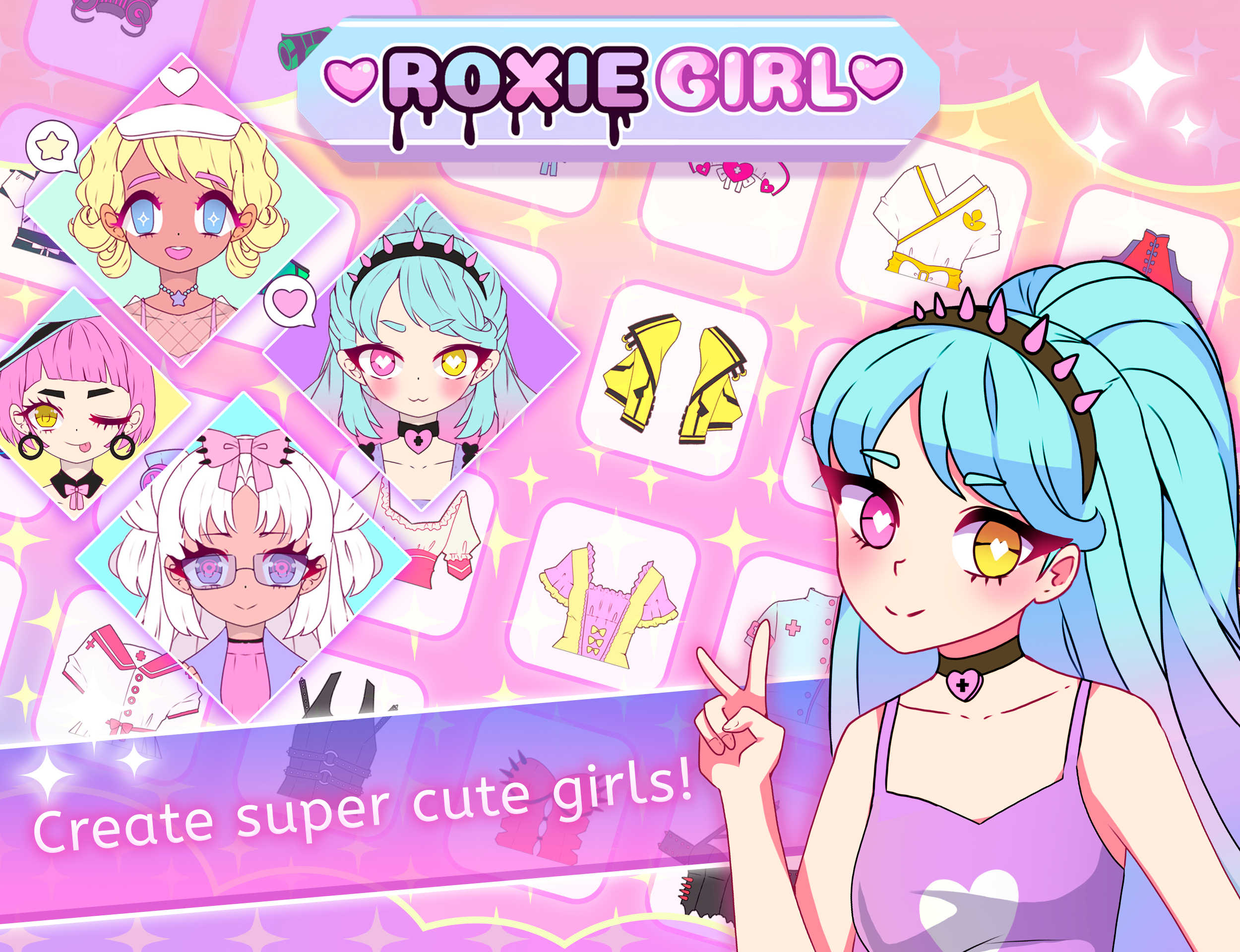 اسکرین شات 1 بازی Roxie Girl anime avatar maker