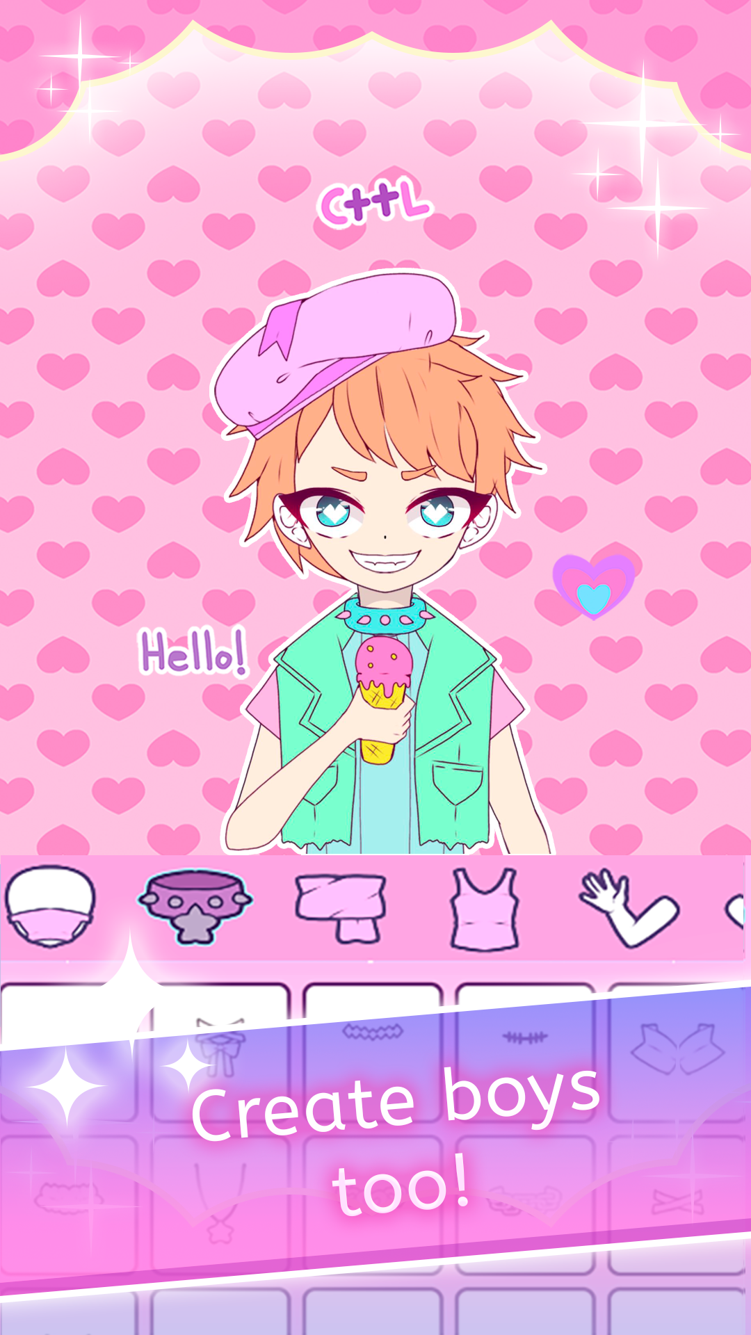 اسکرین شات 6 بازی Roxie Girl anime avatar maker