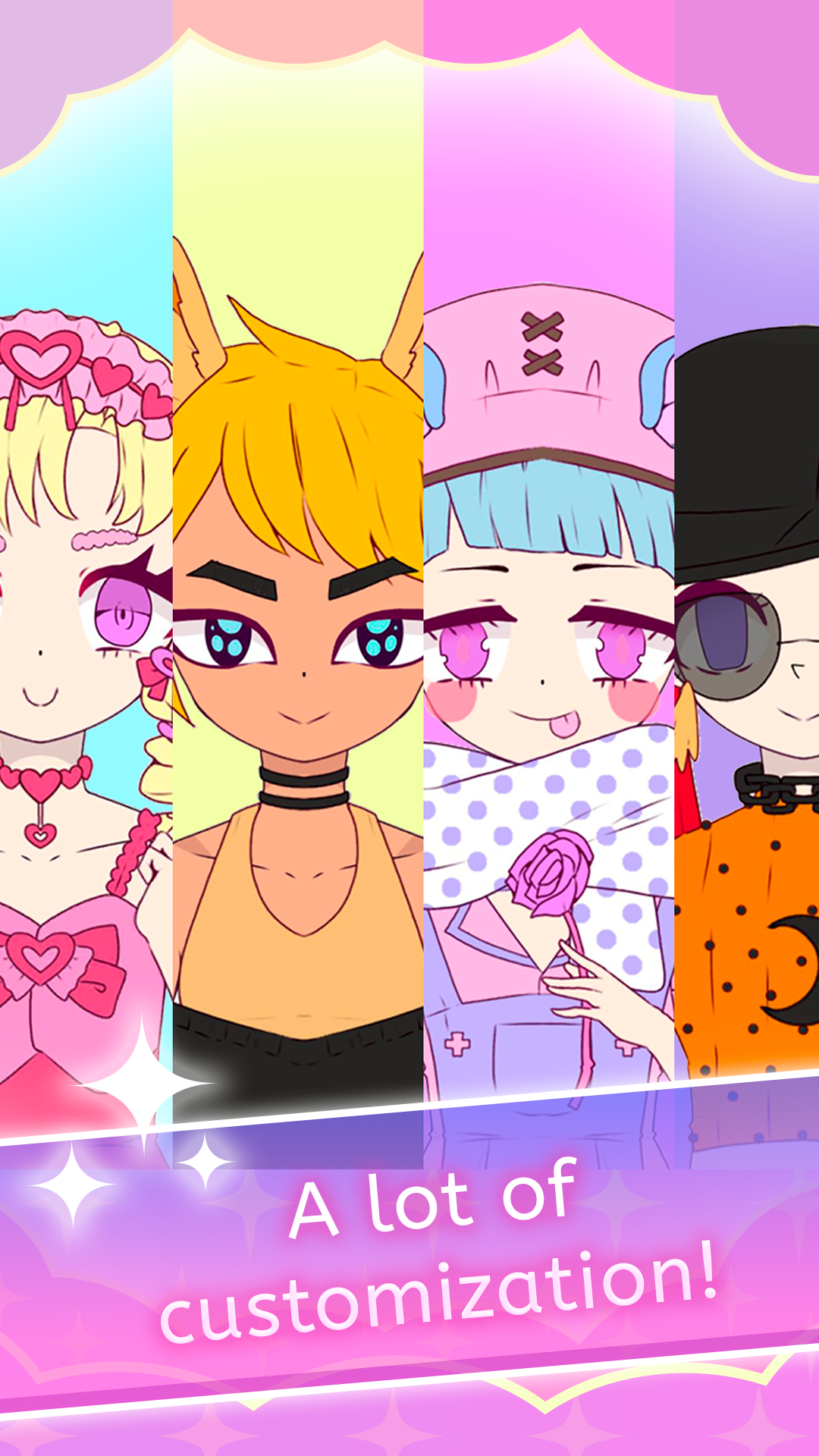 اسکرین شات 3 بازی Roxie Girl anime avatar maker