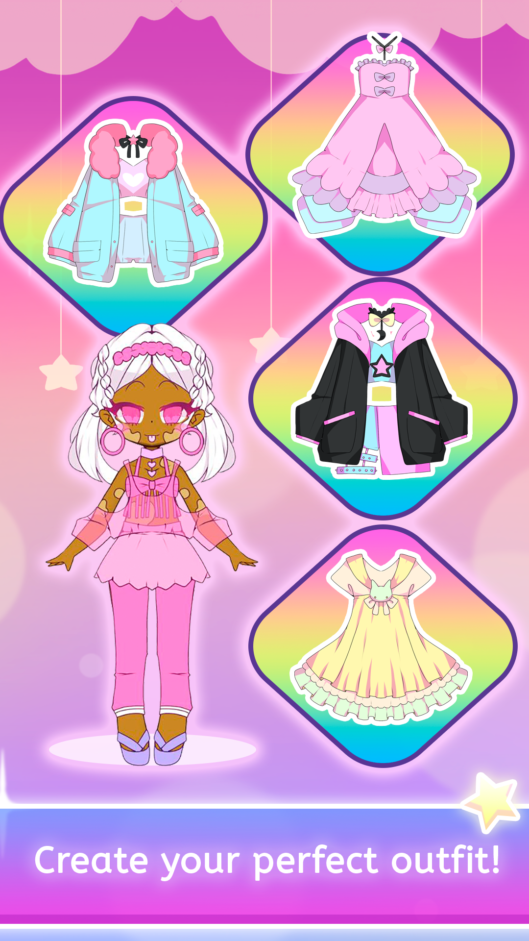 اسکرین شات 3 بازی Mimistar dress up chibi doll