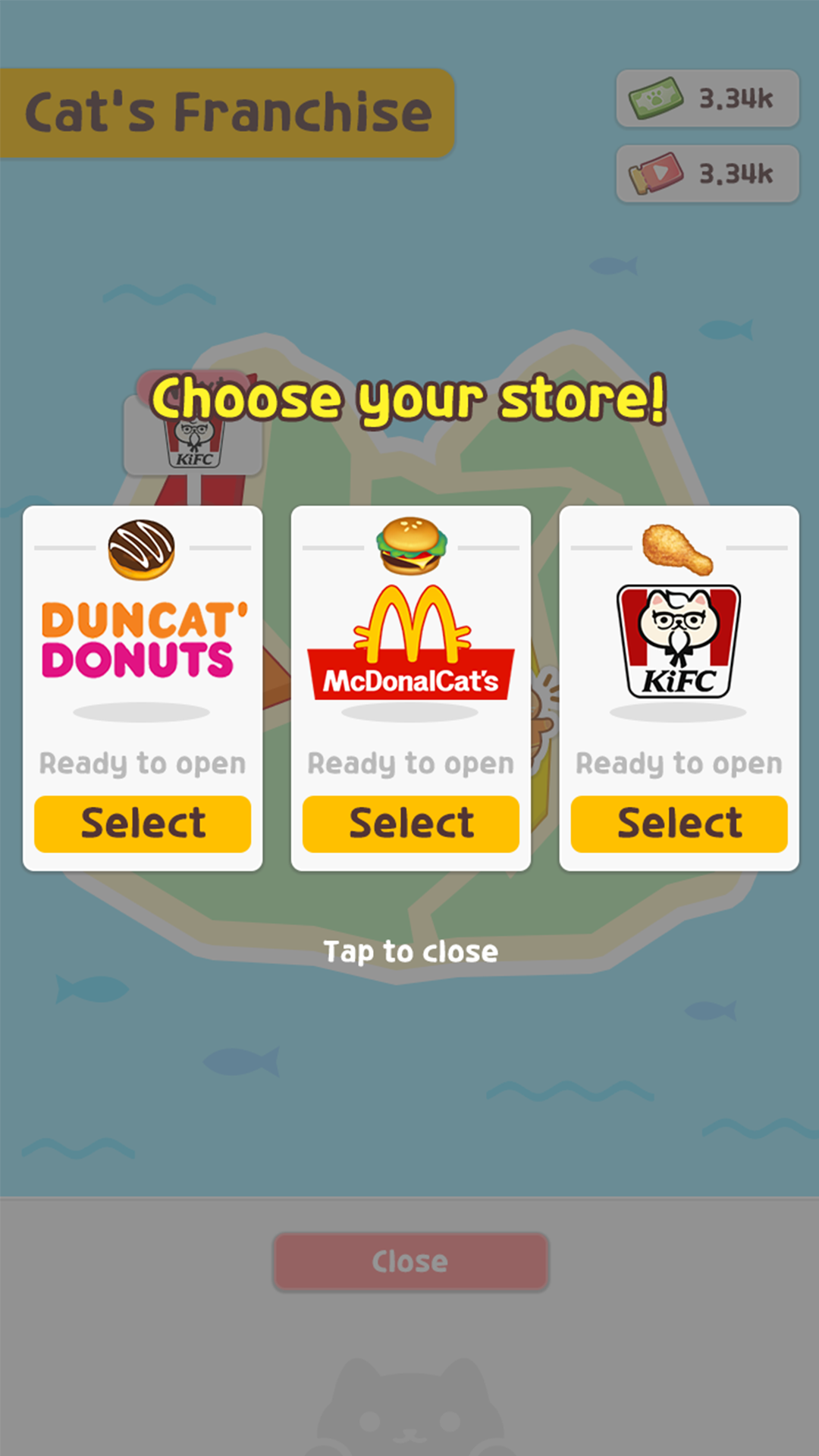 اسکرین شات 1 بازی Cat diner: Franchise tycoon