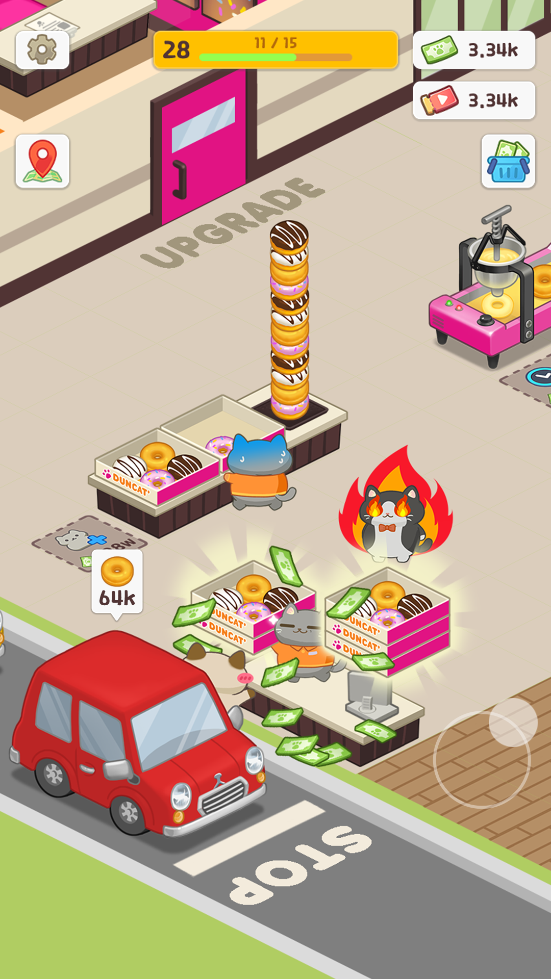 اسکرین شات 3 بازی Cat diner: Franchise tycoon