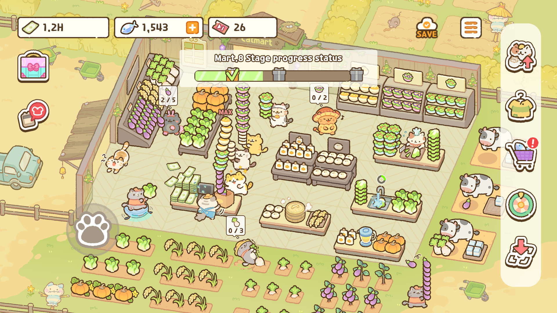 اسکرین شات 4 بازی Cat Mart: Cute Grocery Shop