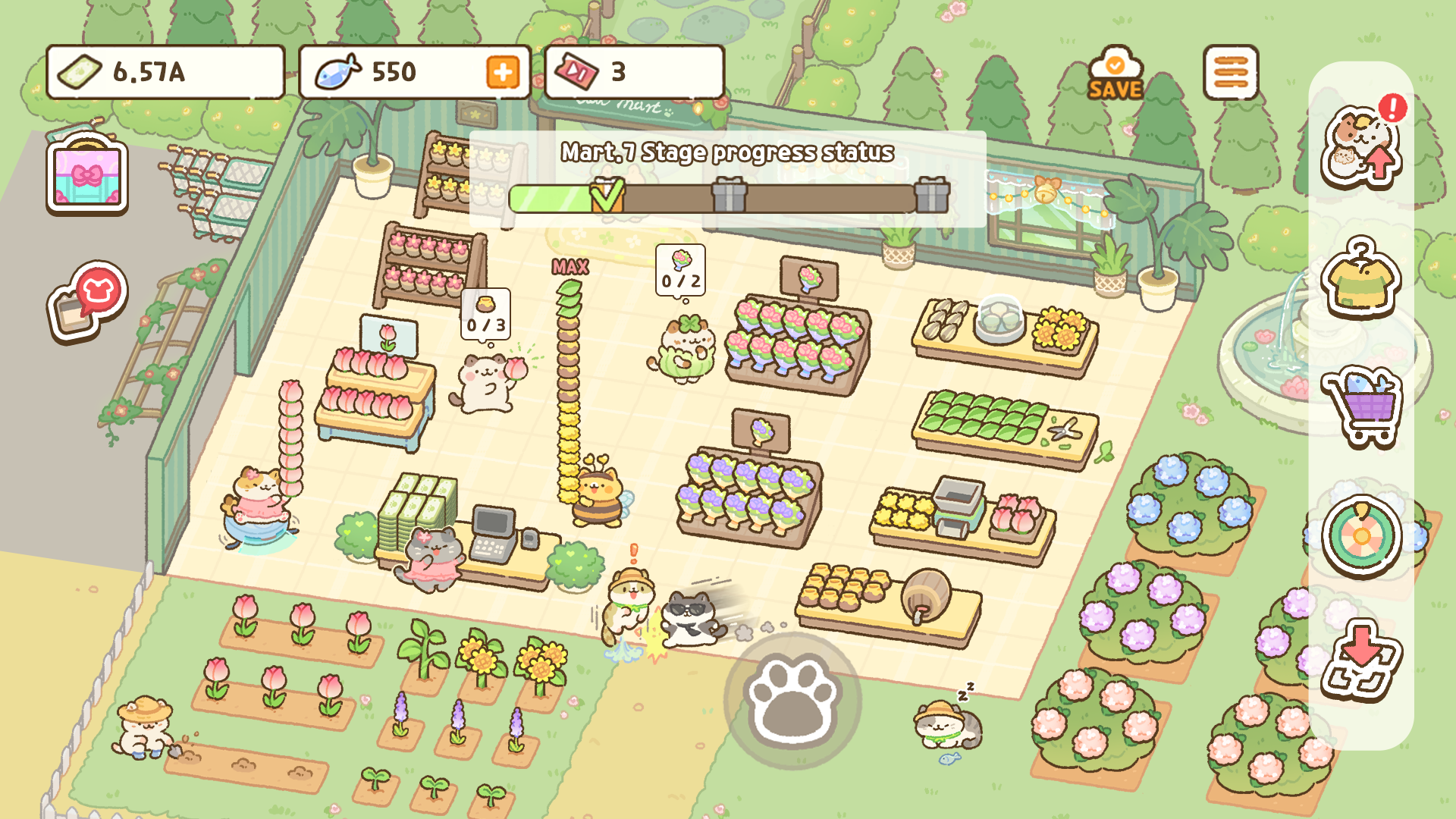 اسکرین شات 5 بازی Cat Mart: Cute Grocery Shop