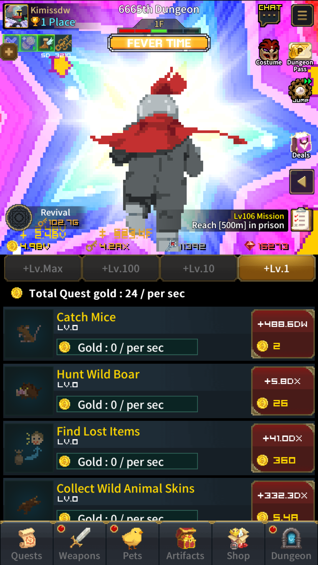 اسکرین شات 5 بازی Retro Hero Mr Kim : Idle RPG